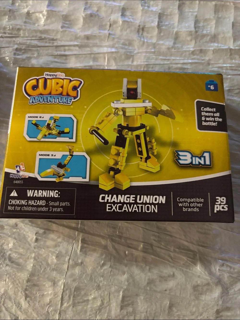 3-in-1 Change Union Excavation Building Set - Yellow